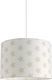 Veis Big Stars Single Bulb Kids Lighting Pendant of Fabric 60W with Drive Size E27 In Green Colour 35x24cm