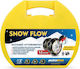 Autoline Snow Flow Anti Skid Chains with 12mm Thickness for Passenger Car 2pcs