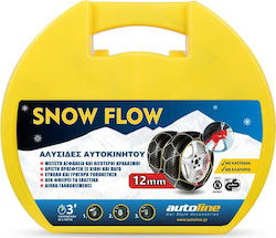 Autoline Snow Flow Lanțuri Antiderapante cu Grosime 12mm pentru Autoturism 2buc