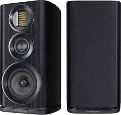 Wharfedale Evo 4.2 S019.31663 Pair of Hi-Fi Speakers Bookself 120W 3 No of Drivers W25xD35xH45.5cm. Black