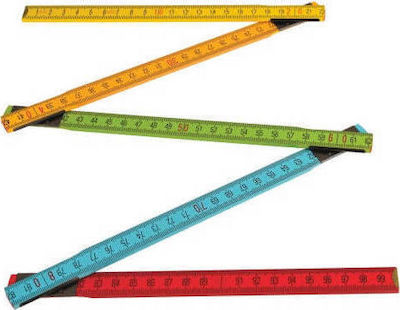 Inter 50774008 Wooden Folding Ruler 2m