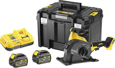 Dewalt Φρέζα Αυλακώσεων 18V 2x6Ah με Σύστημα Αναρρόφησης