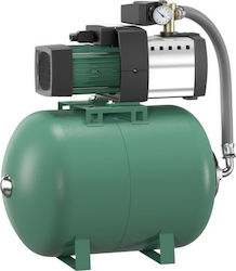 Wilo HiMulti 3H50-25 P Multistage Single Phase Water Pressure Pump with 50 Litre Container 0.70hp