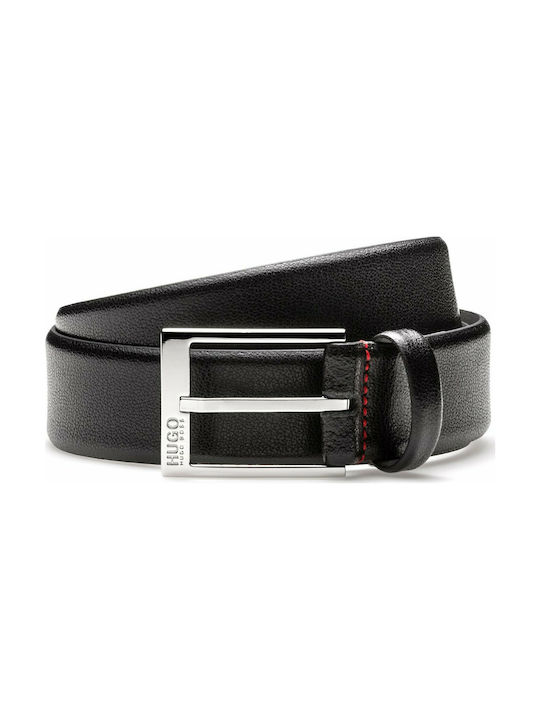 Hugo Boss Men's Leather Belt Black