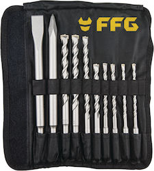 FFG Комплект 10 Диамантени Свредла със SDS Plus...