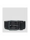 Replay Men's Leather Wide Belt Black