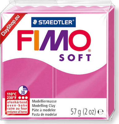 Staedtler Fimo Soft Raspberry Πολυμερικός Πηλός 57gr