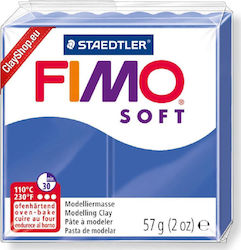 Staedtler Fimo Soft Brilliant Blue Πολυμερικός Πηλός 57gr