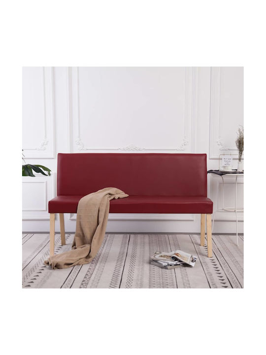 Doppelsitzer Sofa Künstliches Leder Rote 139,5x...