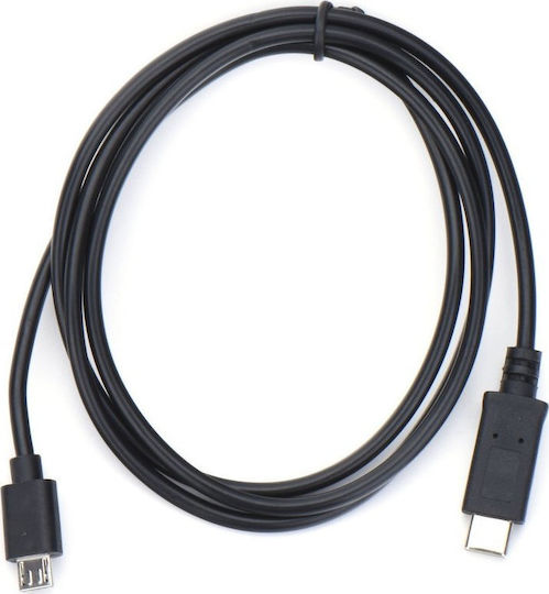 Cablu USB 2.0 USB-C Masculin - micro USB-B Negru 1m