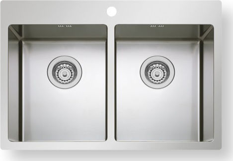 Asil AS 386 Ένθετος Inox Σατινέ Μ86xΠ50cm Ασημί