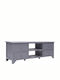 Solid Wood TV Furniture with Drawers Gray L115xW30xH40cm