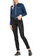 Marion High Waist Women's Jean Trousers in Regular Fit Black