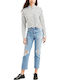 501 High Waist Women's Jean Trousers with Rips in Slim Fit Jive Stonewash