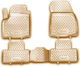 Novline Satz Vorder- und Hintermatten Wannenartig 4Stück aus TPE für Land Rover Range Rover Evoque 2011+ Beige