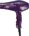 Hairlux Italy Pro Power 4400HL Professional Hair Dryer 2400W Purple Flower