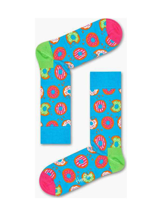 Happy Socks Donut Ανδρικές Κάλτσες Με Σχέδια Γαλάζιες