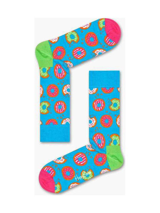 Happy Socks Donut Herren Gemusterte Socken Hellblau 1Pack