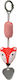 Kiokids Pendant Toy for Car with Teether Fox Rattle Teether To Hang for 0++ Months