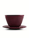 Dinox Tasse Tee Gusseisen Rot 120ml