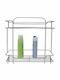 Venus Wall Mounted Bathroom Shelf Inox with 2 Shelves 32x15x34cm Silver