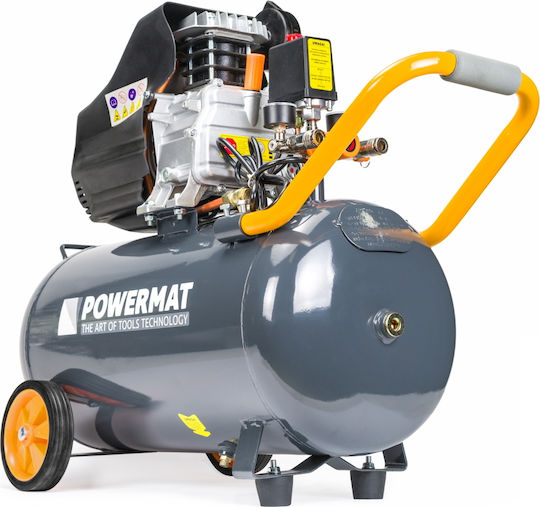 Powermat Single-Phase Air Compressors 97dB with Power 2.5hp and Airtank 50lt PM-KO-50T