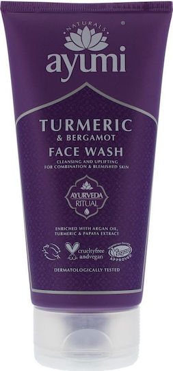 Ayumi Turmeric & Bergamot Face Cleansing Cream for Brightening & Antioxidant Action 150ml