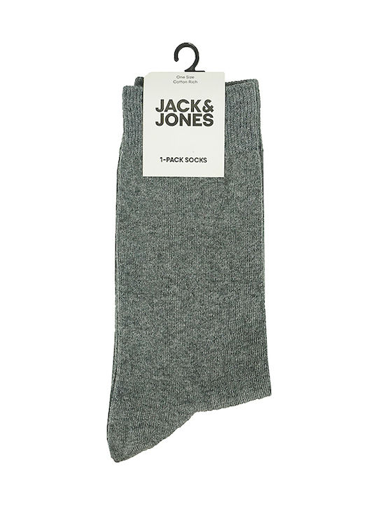 Jack & Jones Men's Solid Color Socks Gray