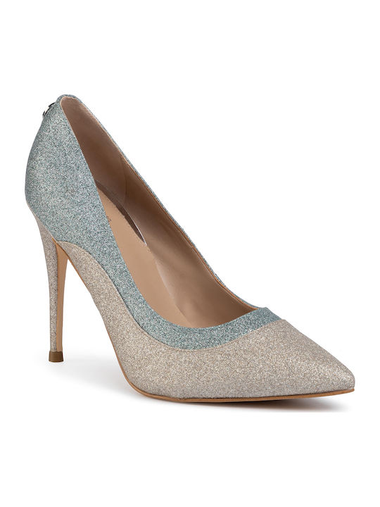 Leather Silver Heels Omara