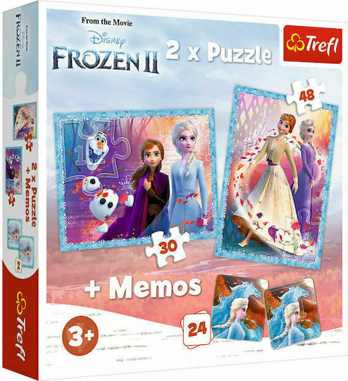 Puzzle pentru Copii Frozen II 3 in 1 102buc Trefl