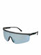 Police Lewis Hamilton Men's Sunglasses with Black Plastic Frame and Light Blue Lens SPLA28 9U5X