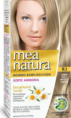 Farcom Mea Natura Set Hair Dye no Ammonia 9.1 Blonde Very light sandstone 60ml