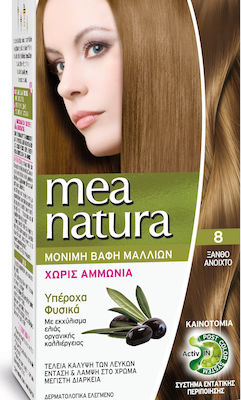 Farcom Mea Natura Комплект Боя за Коса Без амоняк 8 Blond Open 60мл