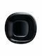 Luminarc Carine Plate Shallow Square Glass Black 27x27cm