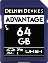 Delkin Advantage SDXC 64GB Clasa 10 U3 V30 UHS-I