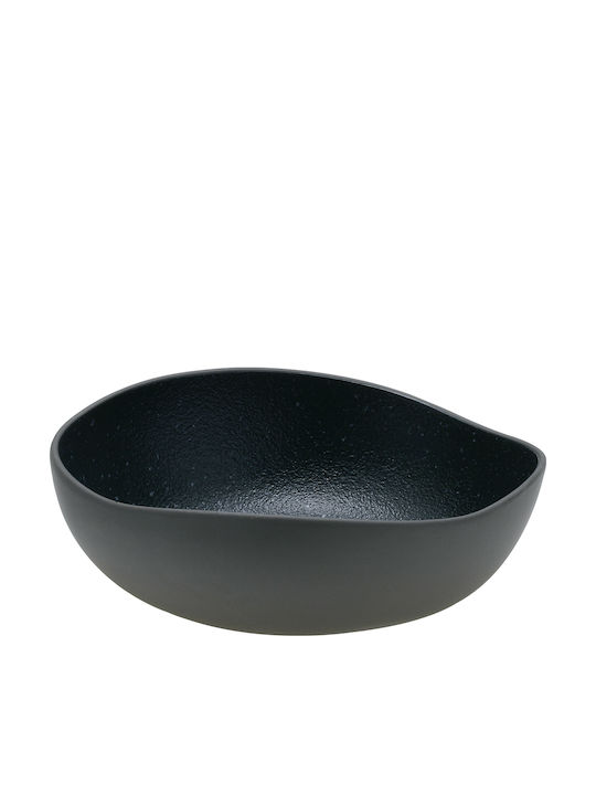 HFA Granite Πιάτο Βαθύ Οβάλ από Πορσελάνη Μπλε 18.7x17.5cm