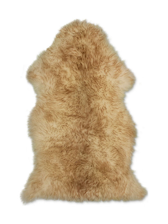 Tapicap Sheepskin Teppich Rechteckig Pelzige Brown