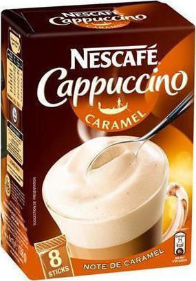 Nescafe Cafea Instant Gold Cappuccino Caramel 8x17gr