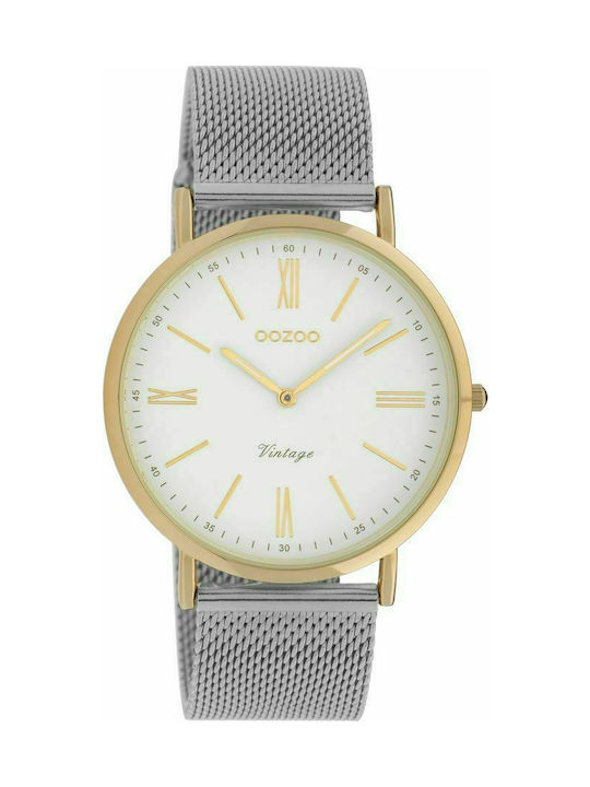 Oozoo Watch with Silver Metal Bracelet