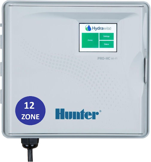 Hunter Industries Hydrawise Разработчик на поливане Стенен Електрически 12 Разпределения с Wi-Fi