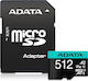 Adata Premier Pro microSDXC 512GB Class 10 U3 V30 A2 UHS-I