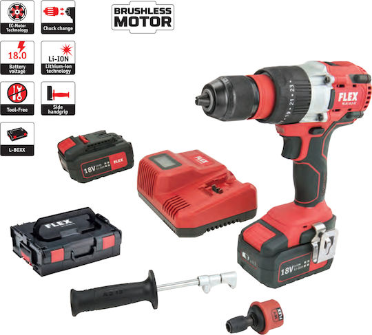Flex PD 2G 18.0-EC Schlagbohrschrauber Batteriebetrieb Brushless 18V 2x5Ah