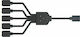 CoolerMaster Addressable RGB 1-to-5 LED Splitter/Extension Cable