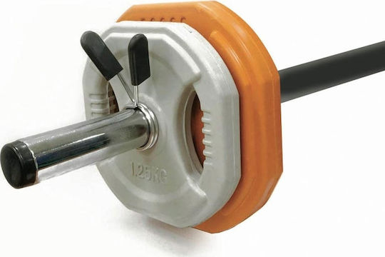 Toorx BPS-L Body-Pump Μπάρα Φ25mm Σετ με Βάρη 10kg Μήκους 140cm με Κολάρα Μανταλάκια