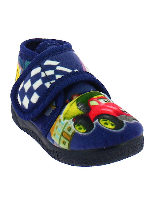 IQ Shoes Παιδικές Παντόφλες Μποτάκια Μπλε