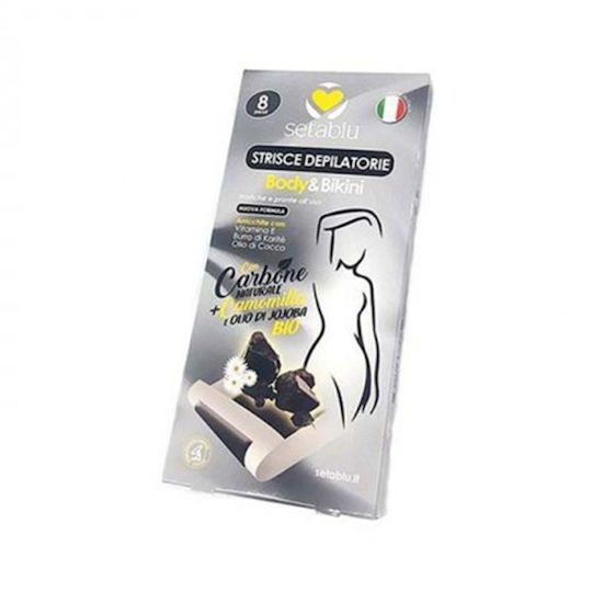 Setablu Depilatory Strips Body & Bikini Ταινίες Αποτρίχωσης για Πρόσωπο & Σώμα 8τμχ