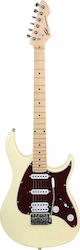 Peavey Raptor Plus Electric Guitar Stratocaster with HSS Pickup Configuration Ivory