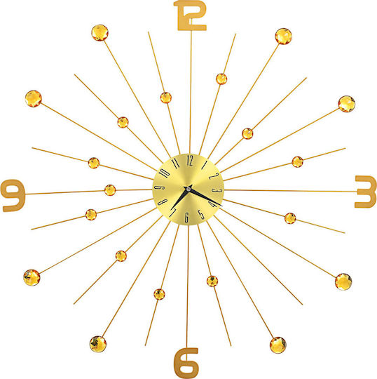 vidaXL Wanduhr Metallisch Gold Ø70cm