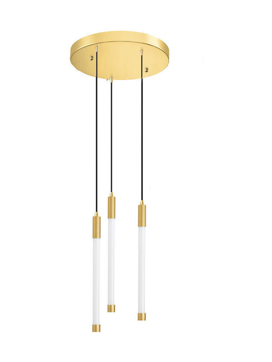 Luma Pendant Light LED with Warm White Light Gold