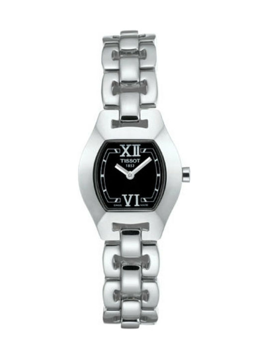 Tissot Belisima Γυναικείο Ρολόι Μπαταρίας με Ασημί Μεταλλικό Μπρασελέ